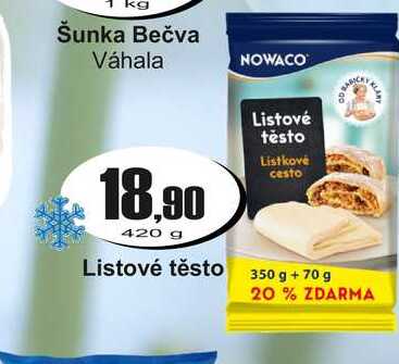 Listové těsto 420 g