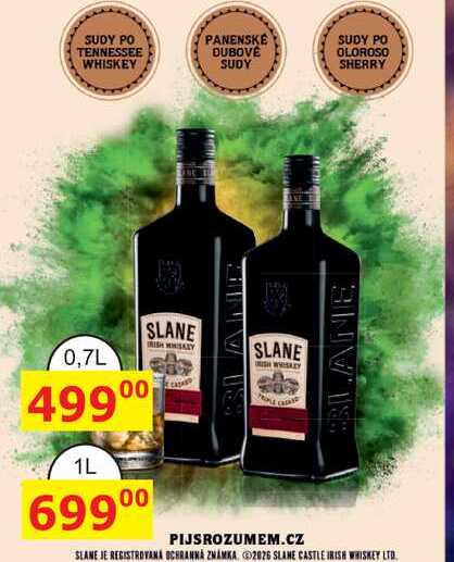 SLANE IRISH WHISKEY 0,7L