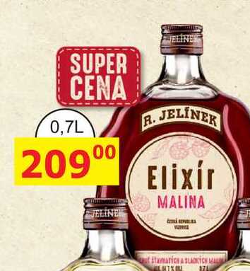 R. JELÍNEK Elixír MALINA 0,7l