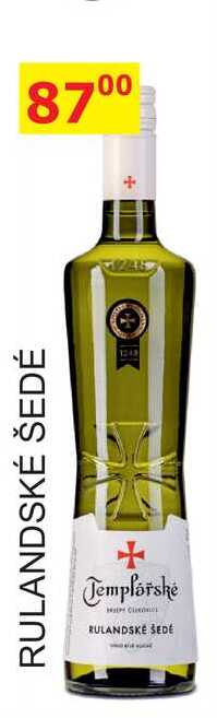 Templářské sklepy Čejkovice 0,75l RULANDSKÉ ŠEDÉ