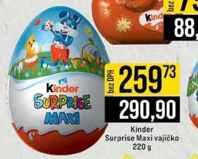 Kinder Surprise Maxi vajíčko 220 g 