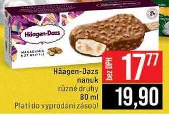 Häagen-Dazs nanuk různé druhy 80 ml 