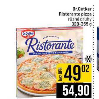 Dr.Oetker Ristorante pizza různé druhy 320-355 g