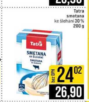 Tatra smetana ke šlehání 30% 200 g