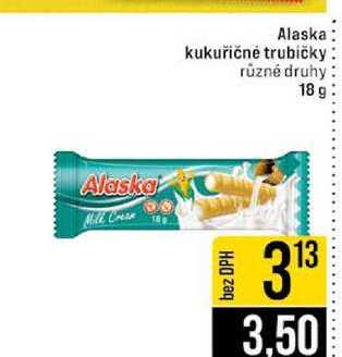 Alaska kukuřičné trubičky různé druhy 18 g 