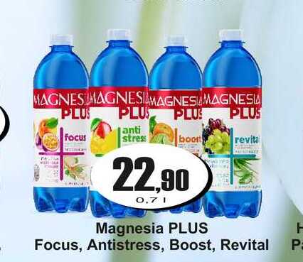 Magnesia PLUS Focus, Antistress, Boost, Revital  