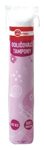 VÁŠ VÝBĚR Odličovací tampony, 140 KS