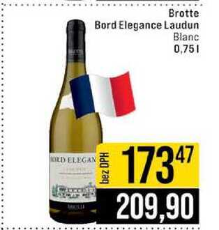 Brotte Bord Elegance Laudun Blanc 0,75l