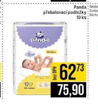 Panda přebalovací podložky 10 ks