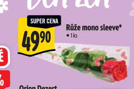 Růže mono sleeve 1 ks