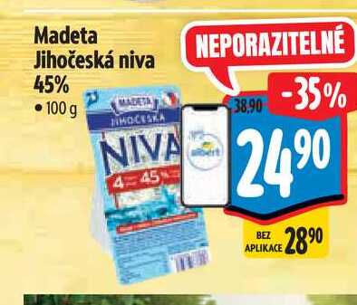 Madeta Jihočeská niva 45% 100 g