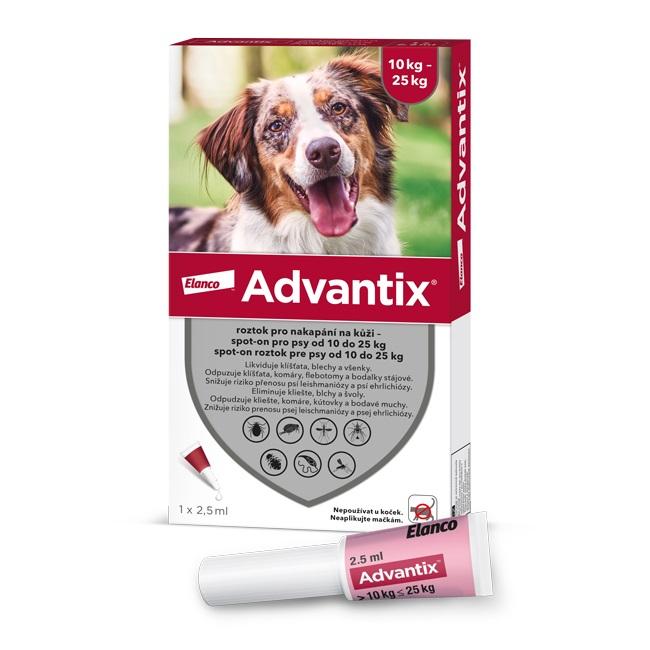 Advantix pro psy 10-25kg spot-on 1x2.5ml
