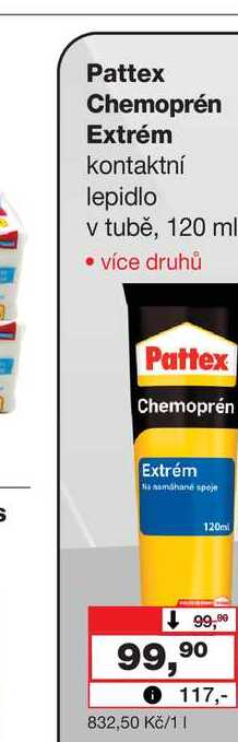 Pattex Chemoprén Extrém kontaktní lepidlo v tubě, 120 ml