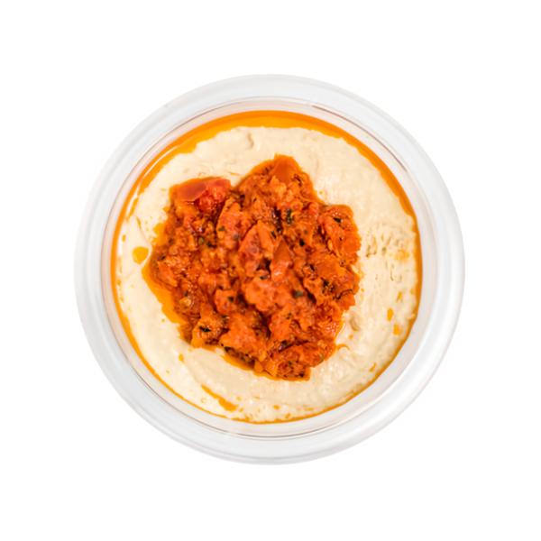 Table foods Hummus s rajčatovou bruschettou