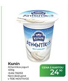 Kunín Athentikos jogurt 400g  