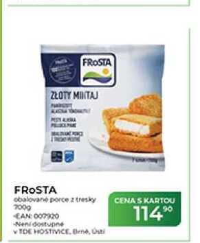 FROSTA obalované porce z tresky 700 g
