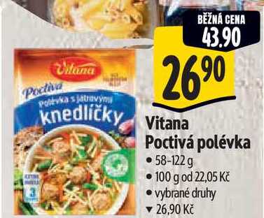  Vitana Poctivá polévka  58-122 g 