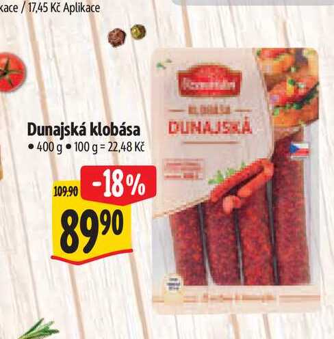   Dunajská klobása 400 g