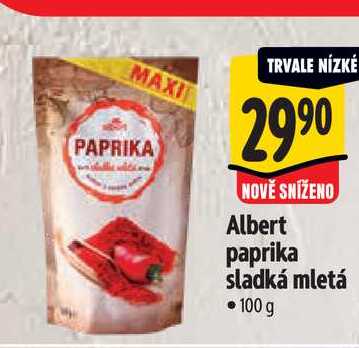 Albert paprika sladká mletá 100 g