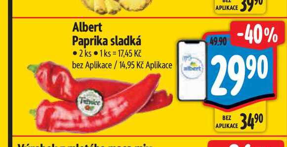 Albert Paprika sladká 2 ks