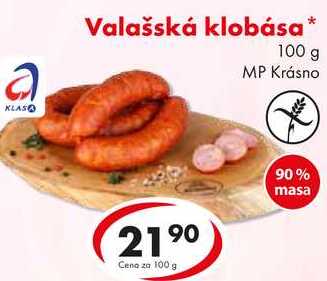 Valašská klobása, 100 g 