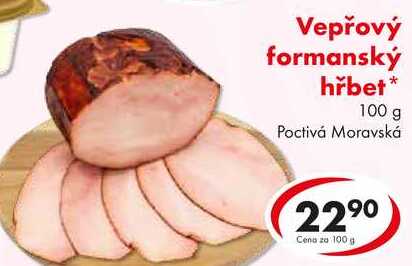 Vepřový formanský hřbet, 100 g