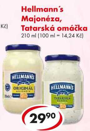 Hellmann's Majonéza, Tatarská omáčka, 210 ml