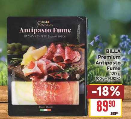 BILLA Premium Antipasto Fume 120 g