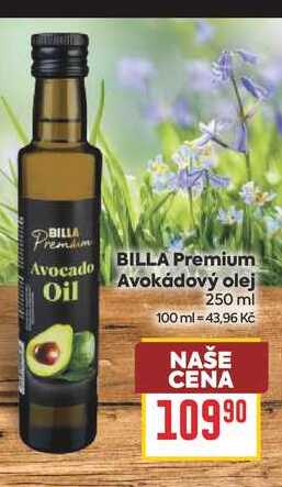 BILLA Premium Avokádový olej 250 ml