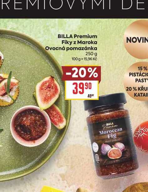 BILLA Premium Fíky z Maroka Ovocná pomazánka 250 g