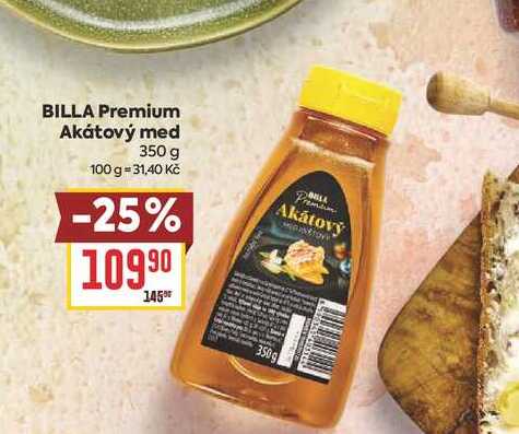 BILLA Premium Akátový med 350 g