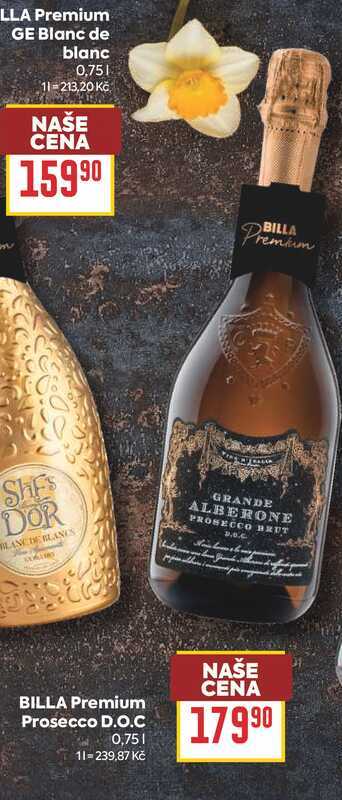 BILLA Premium Prosecco D.O.C 0,75l