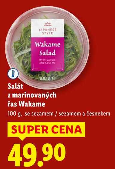 Salát z marinovaných řas Wakame, 100 g