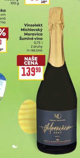 Vinselekt Michlovský Moravica Šumivé víno 0,75l