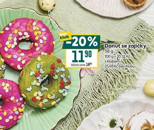 Donut se zajíčky 58 g 