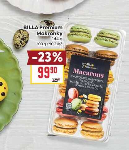 BILLA Premium Makronky 144 g 