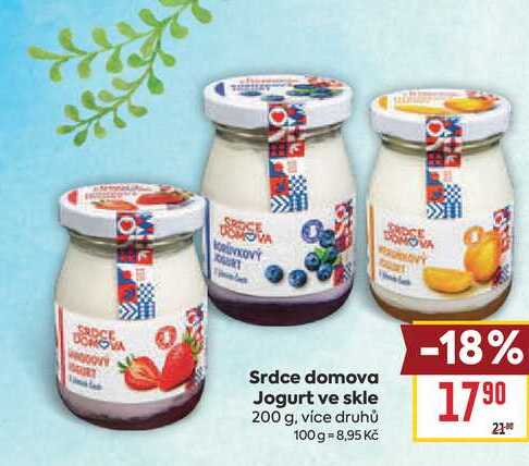 Srdce domova Jogurt ve skle 200 g