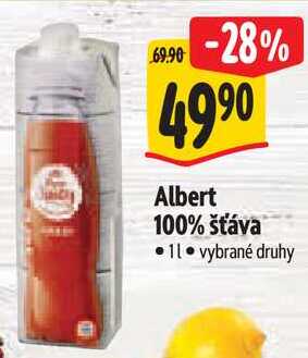 Albert 100% šťáva, 1 l