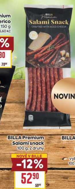 BILLA Premium Salami snack 100 g