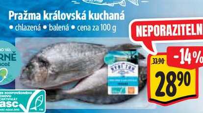Pražma královská kuchaná, cena za 100 g