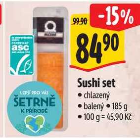 Sushi set, 185 g