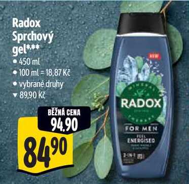 Radox Sprchový gel, 450 ml 