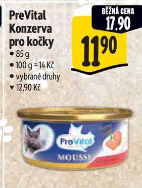 PreVital Konzerva pro kočky, 85 g