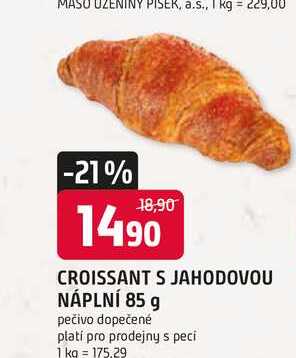 CROISSANT S JAHODOVOU NÁPLNÍ 85 g