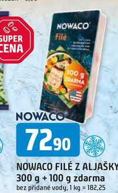 NOWACO FILÉ Z ALJAŠKY 300 g + 100 g 