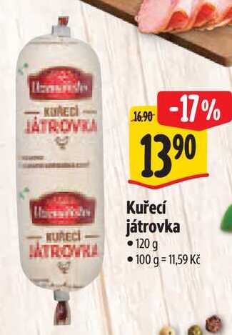 Kuřecí játrovka, 120 g