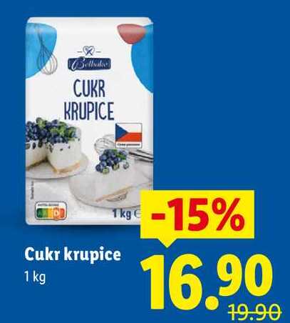 Cukr krupice, 1 kg  v akci