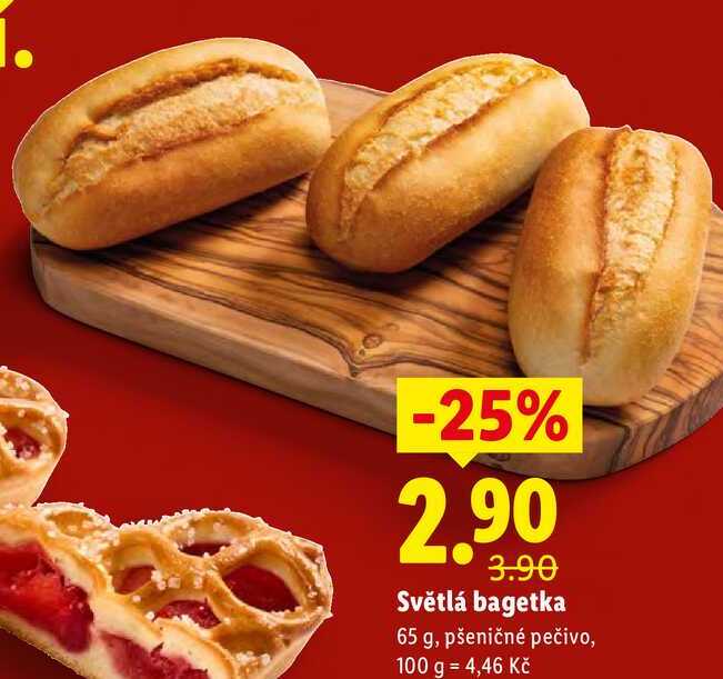 Světlá bagetka, 65 g