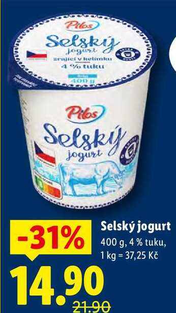 Selský jogurt, 400 g