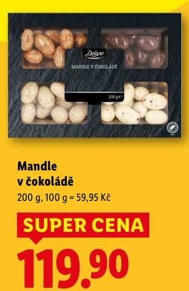 Mandle v čokoládě, 200 g